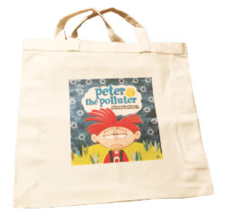 Peter the Polluter tote bag