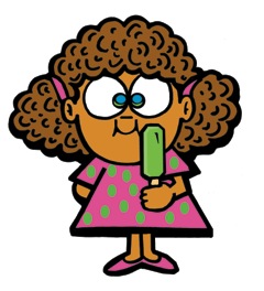 Girl with ice pop