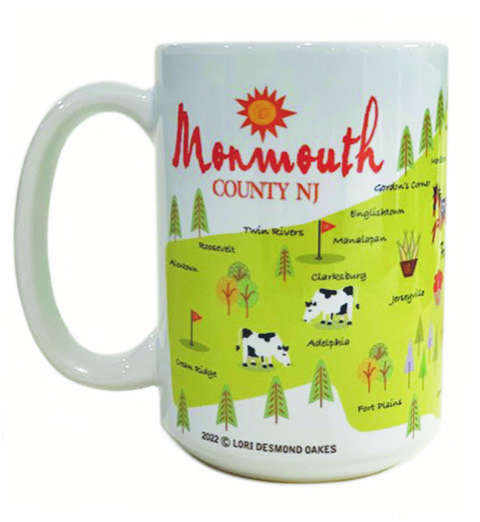 Monmouth County Map Mug